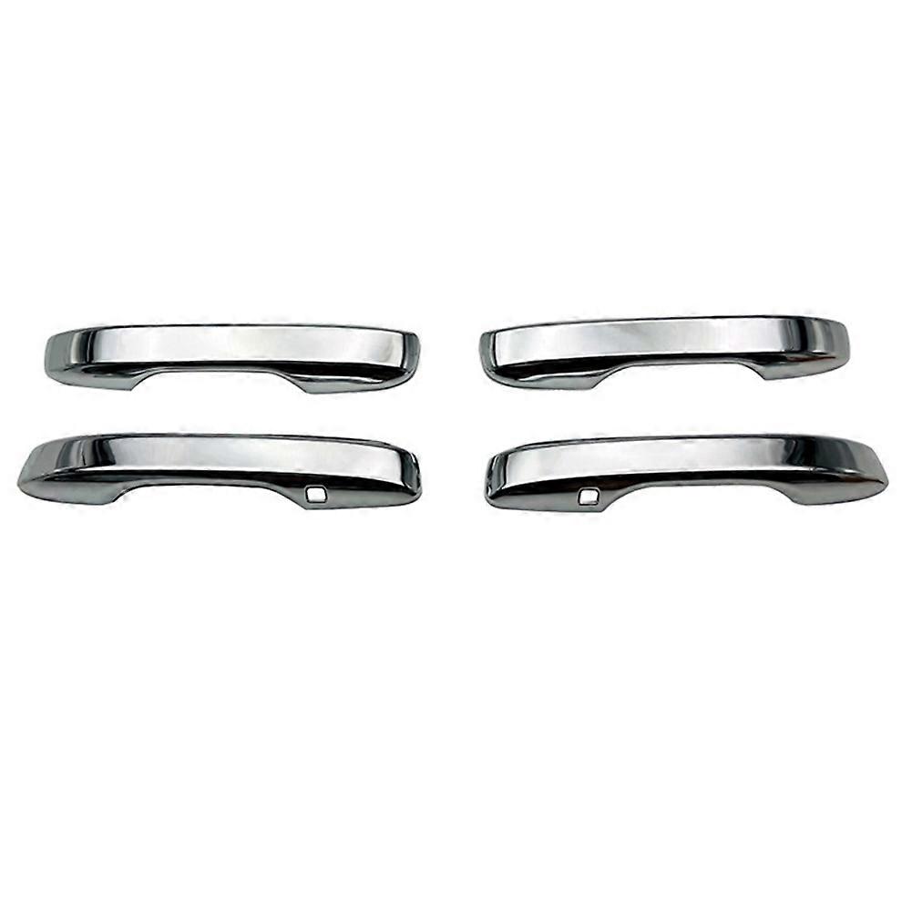 4Pcs Chrome Silver Car Exterior Side Door Handle Frame Cover Trim for -V 2022 2023