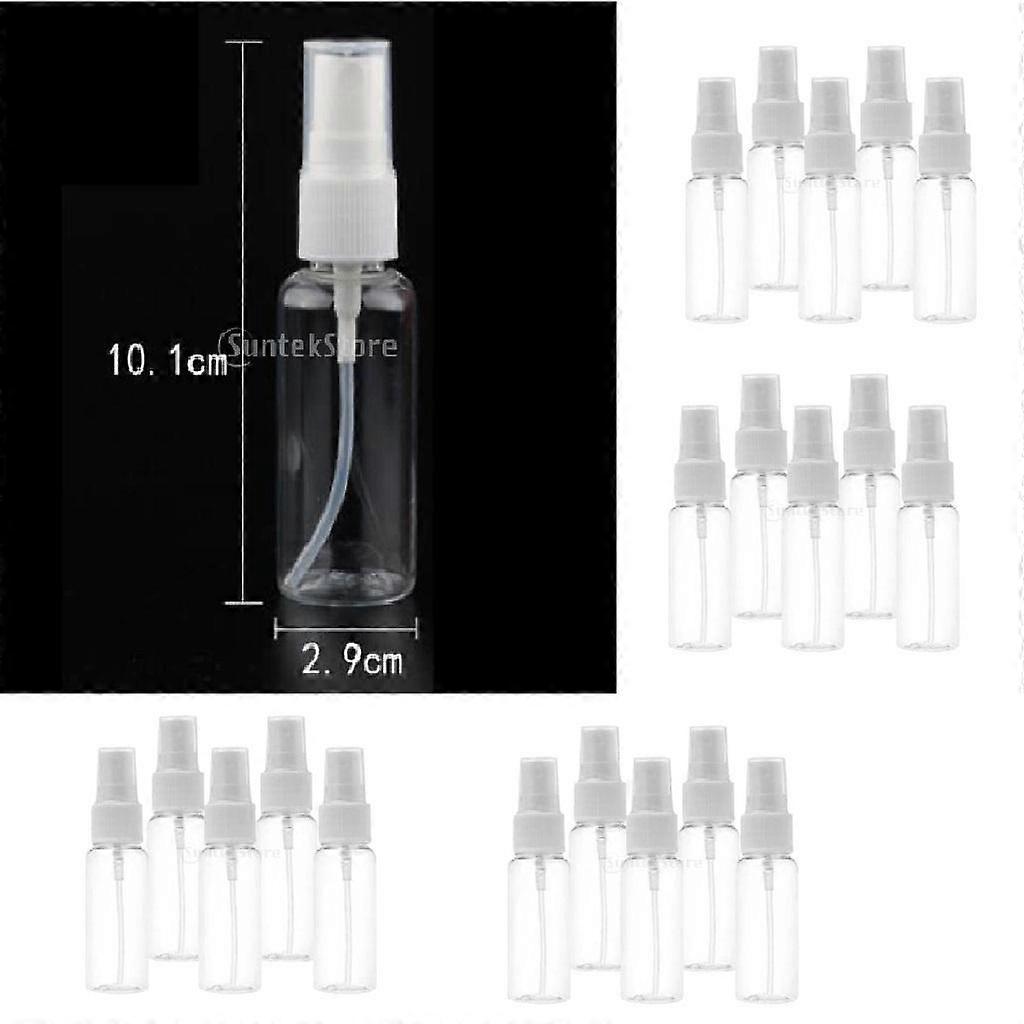 20x Transparent Refillable Empty  Refillable Fine Mist Sprayer  30ml