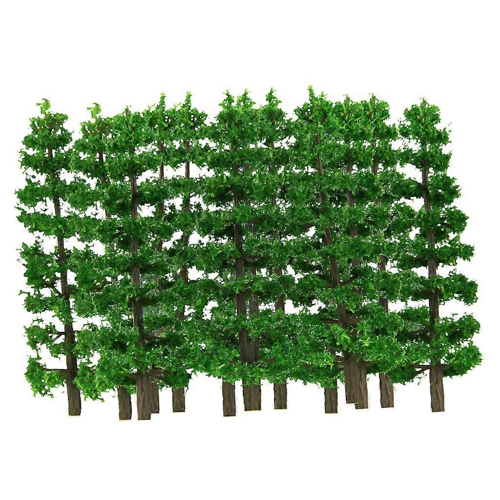 6x 20xGreen Fir Trees Model Train Railroad Wargame Layout Scenery HO OO 9cm