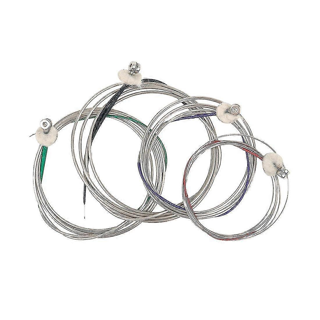 4pcs/set Strings Double Strings 4/4 3/4 1/2 1/4 1/8 Size 1th 2rd 3nd 4st Contra Strings