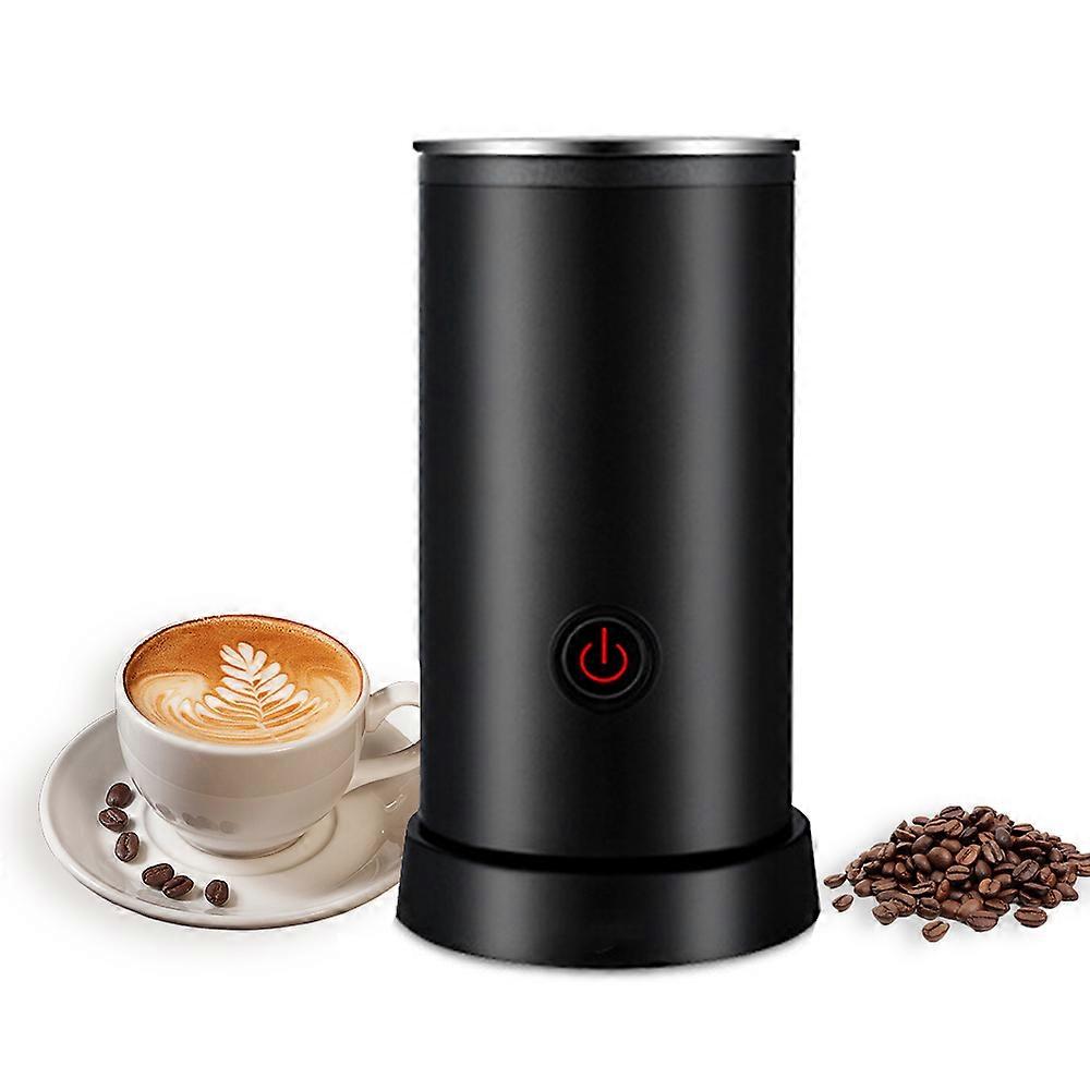 Elektrisk melkeskummer 4-i-1 600W 240ml / 8.12oz varm og kald melkeskummer Silent Operation Anti Slip rustfritt stål melk dampbåt for latte cappuccino