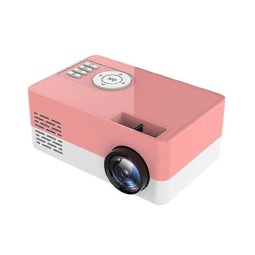 Portable J15 1080p Usb Mini Home Projector(pink)