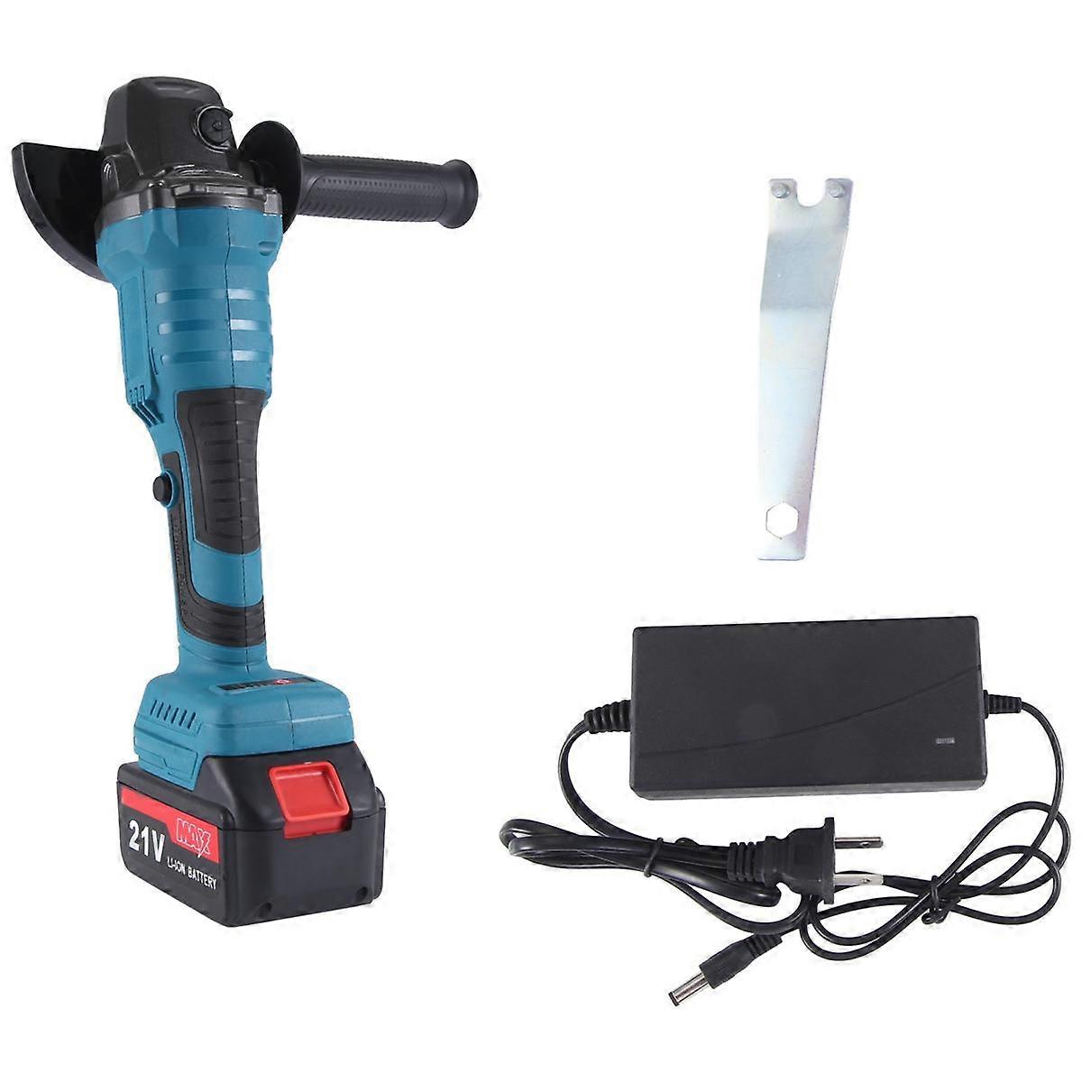 21V 100mm Brushless Angle Grinder Grinding Tool Cutting Machine Power Tool for Cutting Polishing Ceramic Tile US Plug