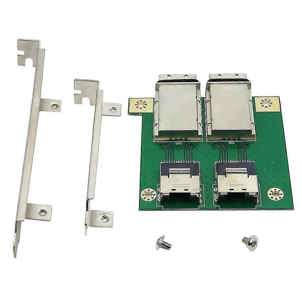 Dual Mini Sas Sff-8088 auf Sas36p Sff-8087 Adapter in PCI-Halterung