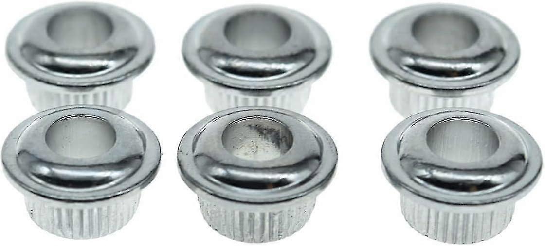 Metal Chrome 10mm gitarrstämmare konvertering bussningar adapter hylsor för vintage gitarr tuning nycklar