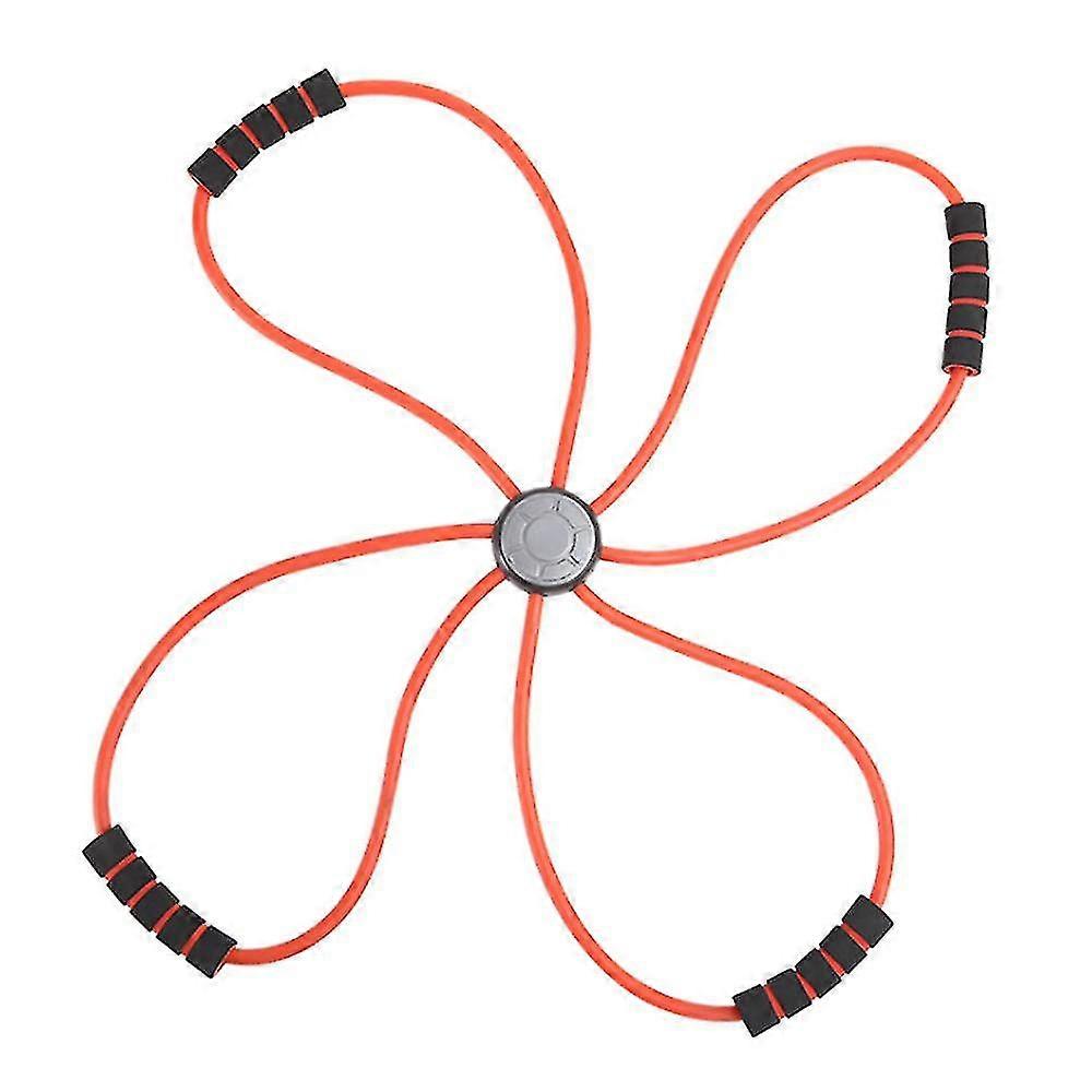 ワークアウトする女性のためのコアクロスレジスタンスバンド、ピラティスヨガ筋力トレーニング用のハンドル付きフィットネスエクササイズバンド