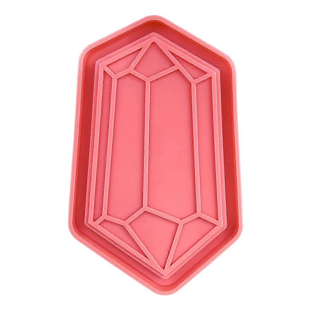 Fruit Plate Casting Mold Serving Borad DIY Mold Ruby Shape Tray Silicone Mold