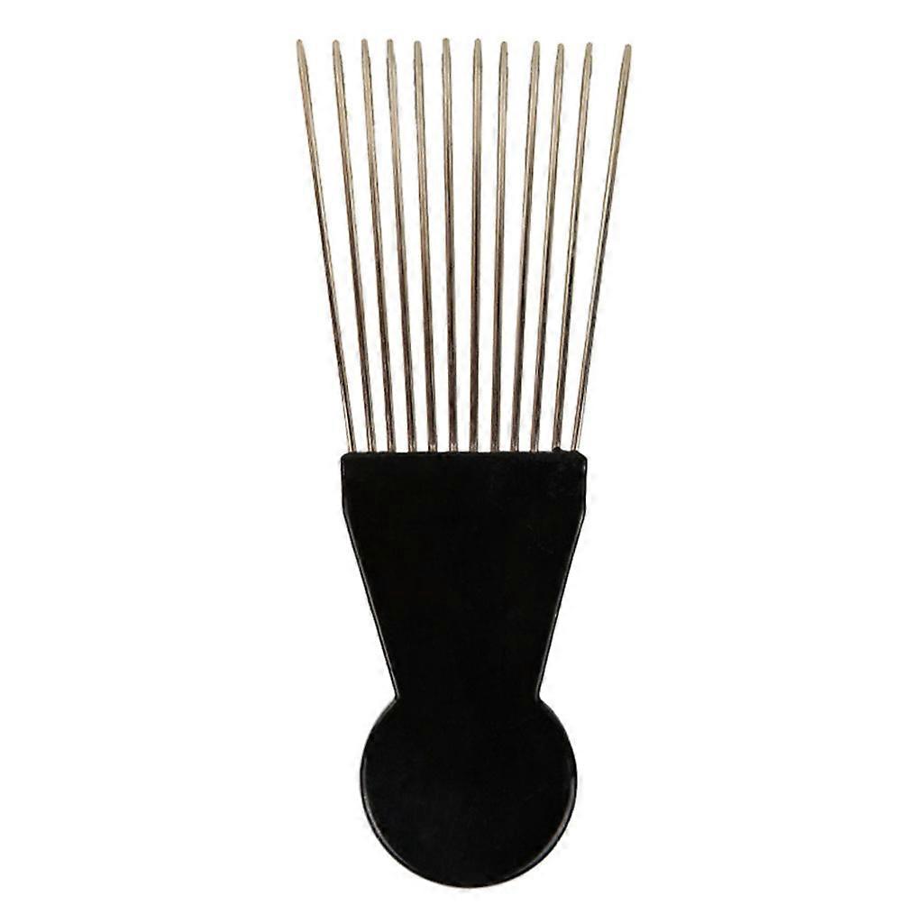 Professional Anti-static Metal Wide Tooth Afro Pick Wig Styling Tool for Women