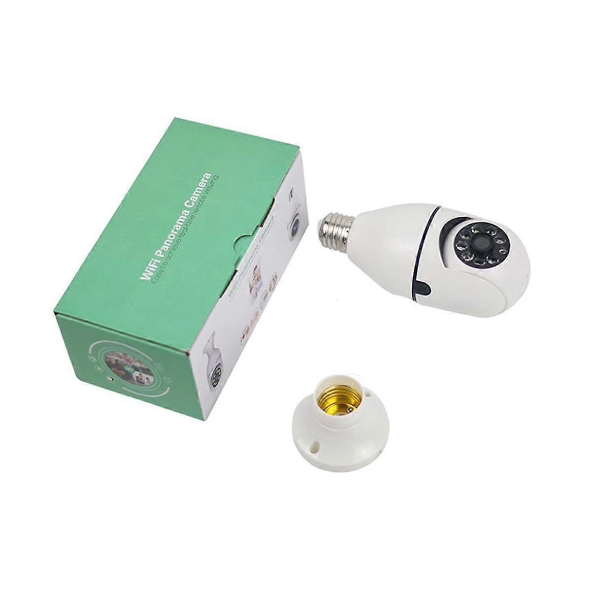 5G Wifi Ampoule Vision Nocturne Caméra Surveillance Couleur Automatique Suivi Humain Vidéo Moniteur Caméra