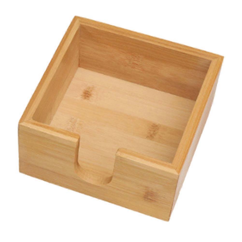 1Pc Bamboo Tissue Case Square Napkin Box Household Napkin Case Home Accessory