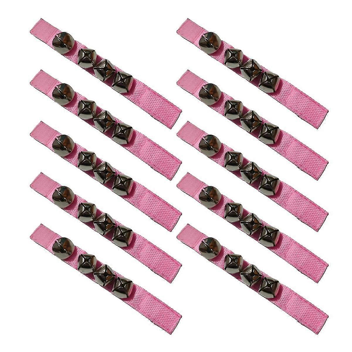 Pink Orff Percussion Instrument, Hand Bell, Foot Bell, Hand Bell for Dance Performance