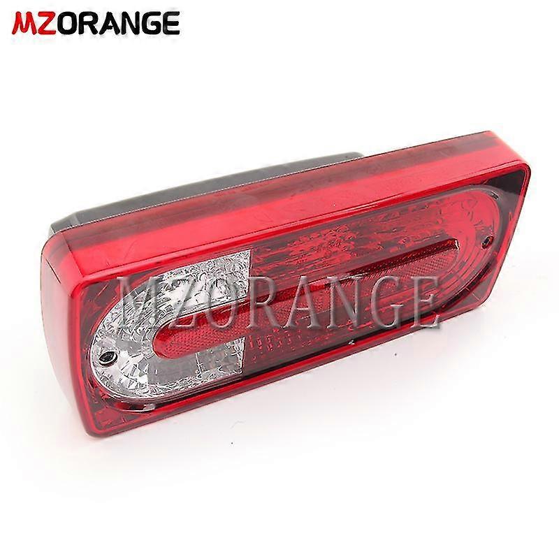 Sportcartuning Full LED Tail Light Assembly For Mercedes-Benz W463 G-Class (99-18 G500/G550/G55/G63 AMG) – Smoke Lens, Black Housing