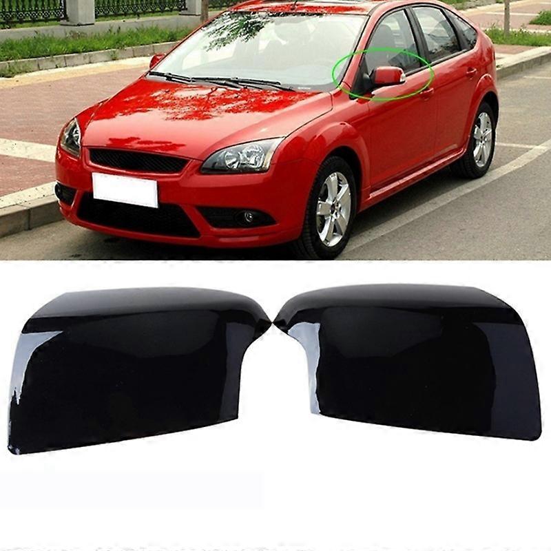 Applicable To 05-07 Ford Focus Mk2 Reversing Frame Rear-View Mirror Shell Replacement Bright Black