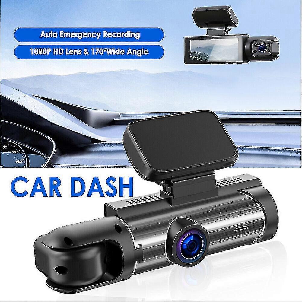 Exquisite Exquisite Dash Cam 3.16 pollici Registratore di guida a doppia lente Fotocamera interna anteriore G-sensor Hd Visione notturna grandangolare Hd 1080 Car Dvr