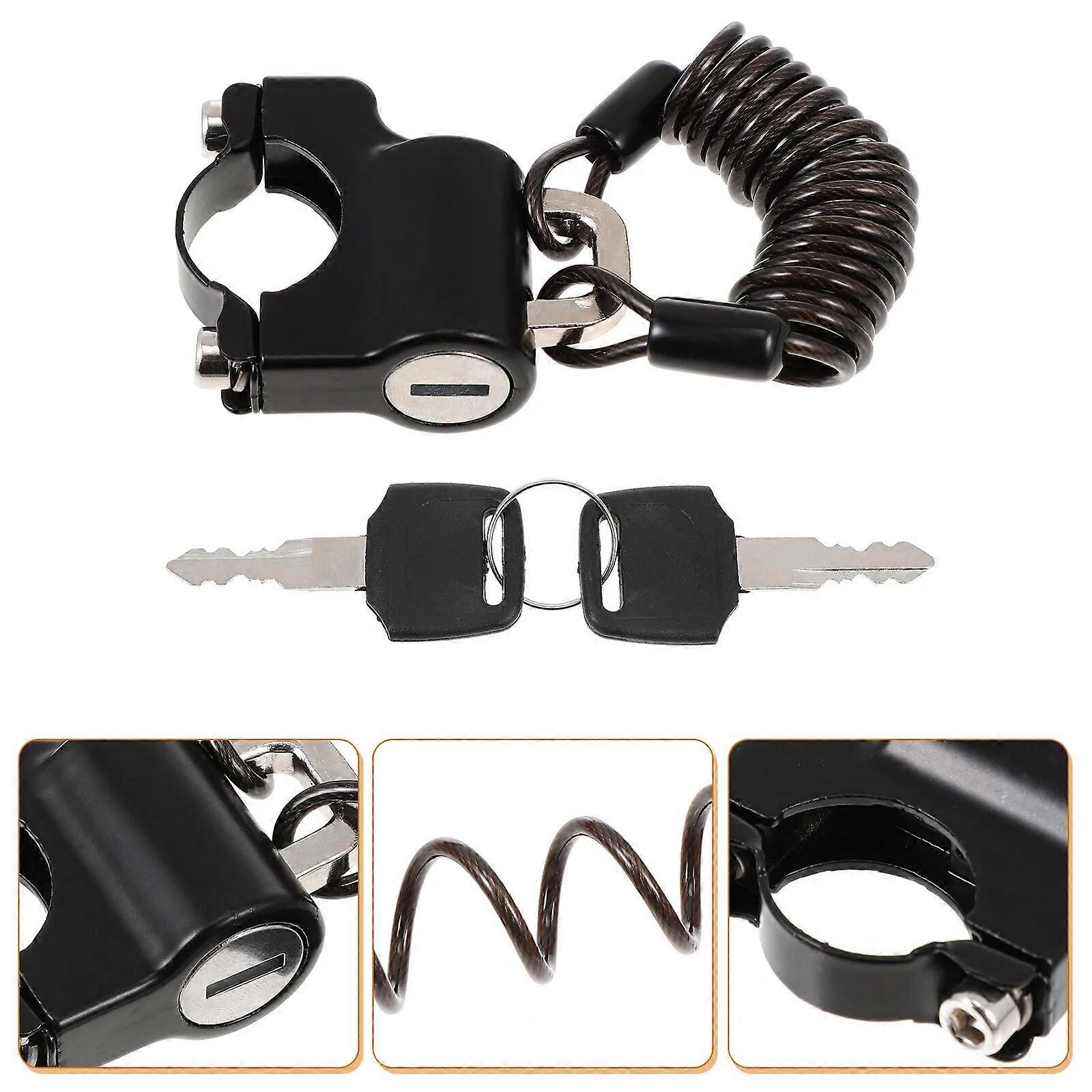 1 Set Lock Bike Anti Theft Lock Cable Motorcycle Lock