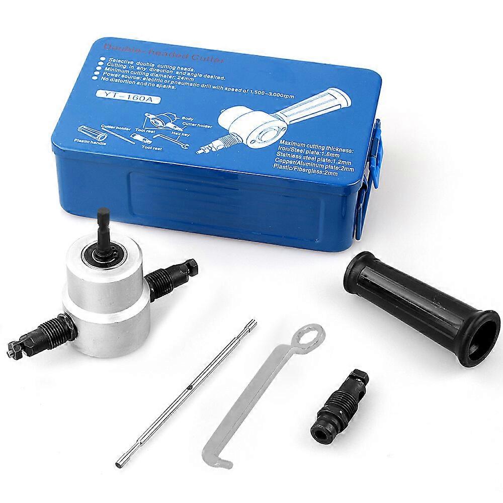 Double Headed Sheet Metal Cutter Drill Attachment Metal Sheet Cutter With Iron Box