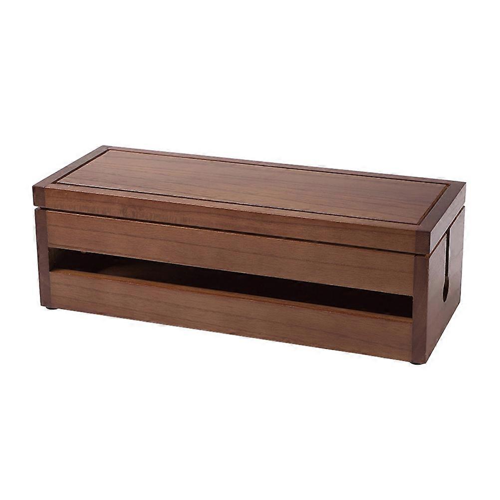 1 Stück Holzdraht Aufbewahrungsbox Steckdose Netzstecker Arrangemet Box Hub Aufbewahrungsbox