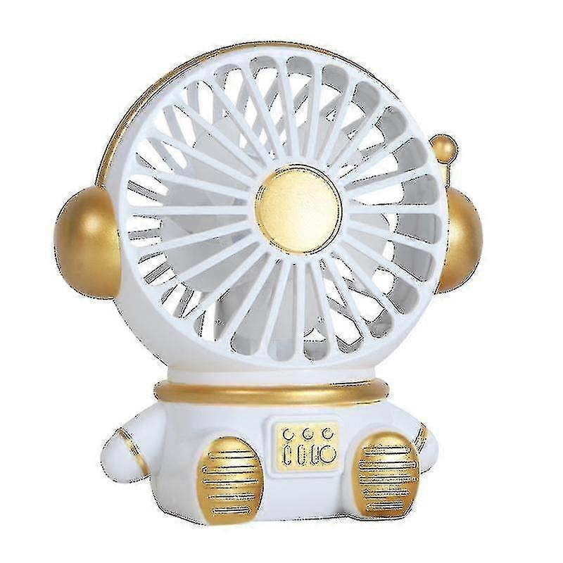 Mini Astronaut Desktop Fan Usb Charging Night Light For Student Dormitory