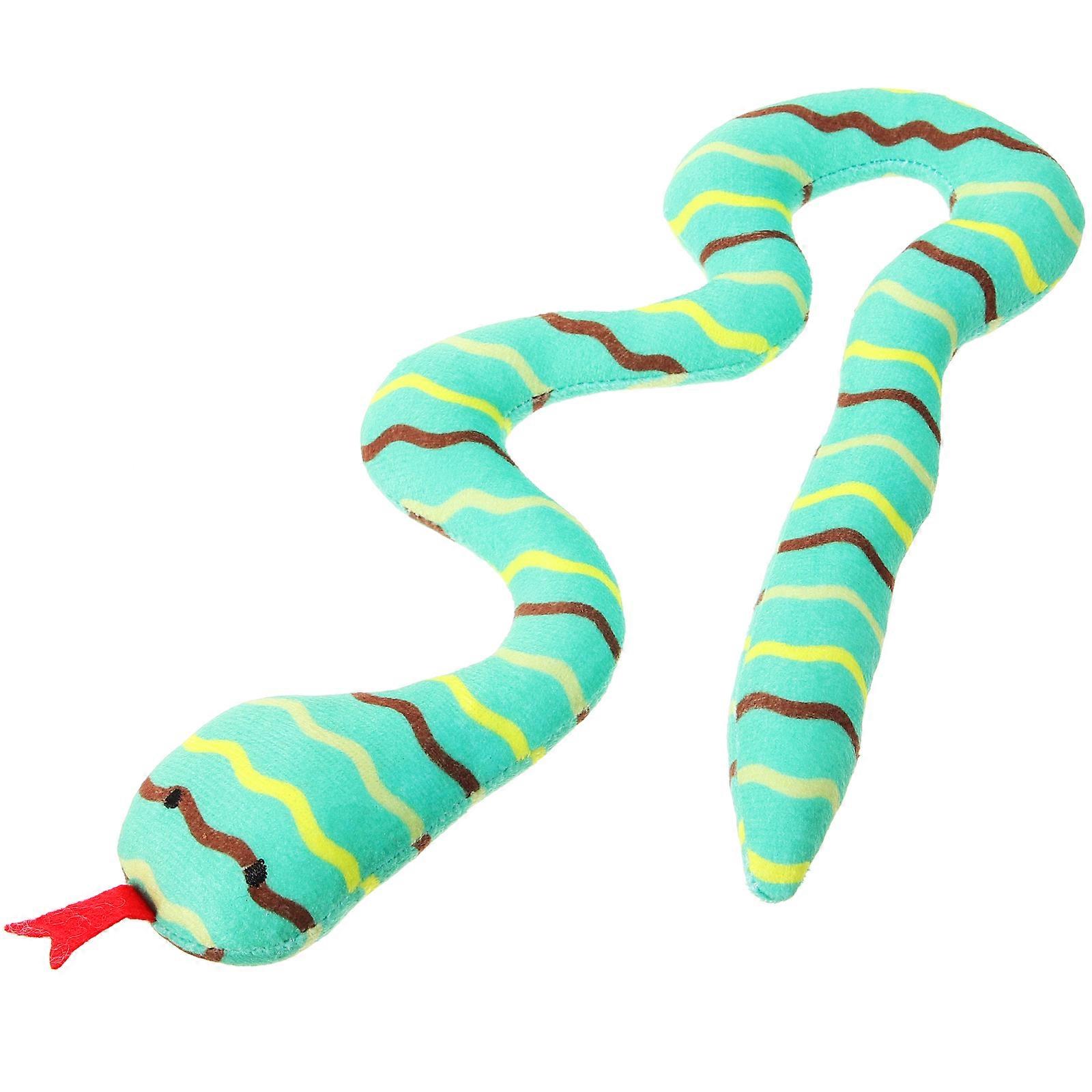 Plush Cat Snake Toy Catnip Snake Toy Kitten Cat Chew Toy Pet Cat Toy Supplies Random Color