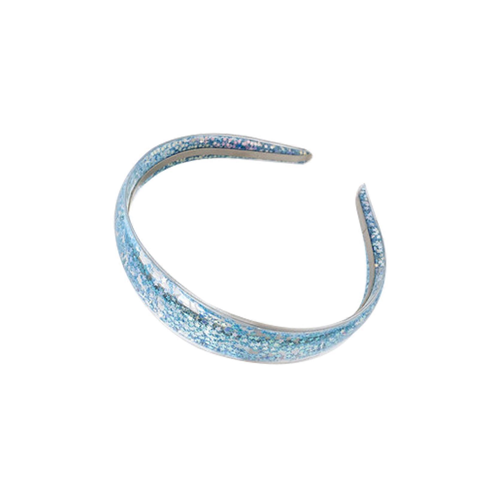 Glitter Headbands for Girls, Sparkly Confetti Headband with Teeth for Kids