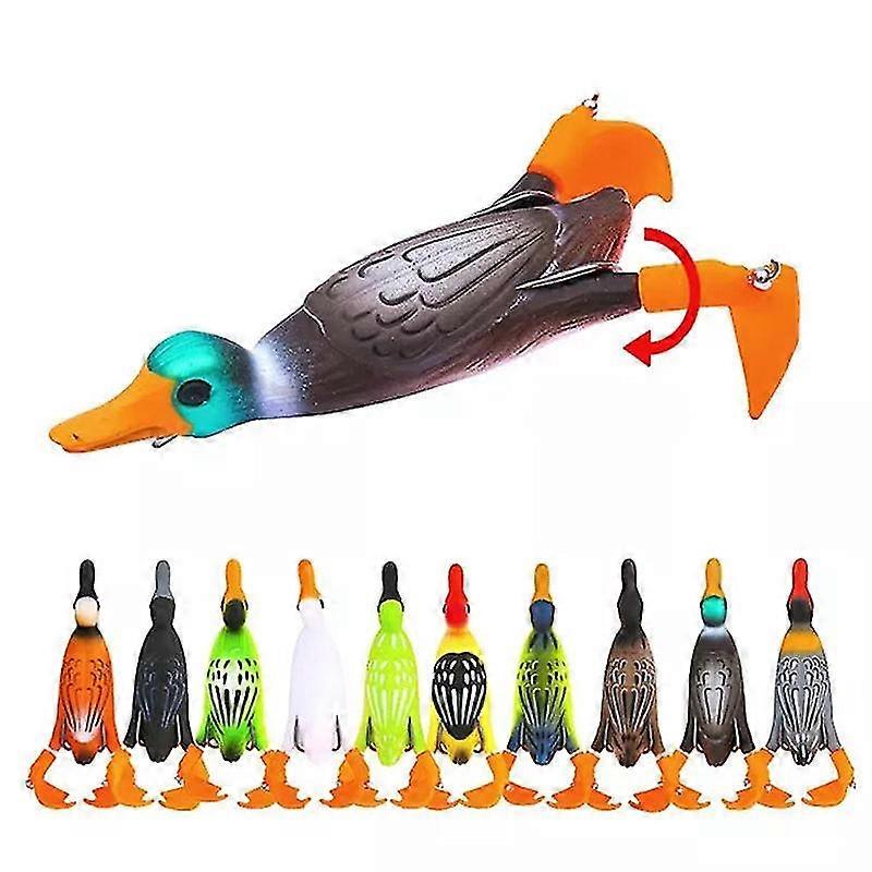 Bionic Bait Rotating Duck Double Hook