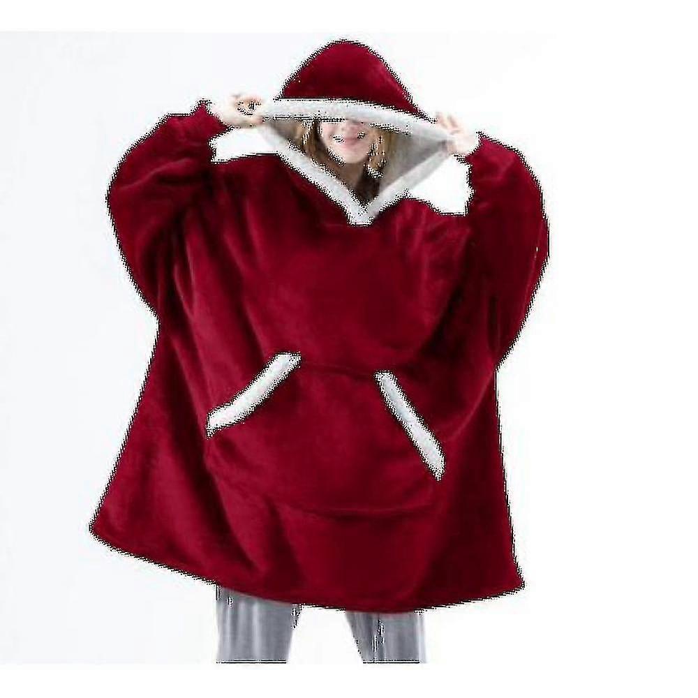 Dicker Pyjama für Damen Tragbare Lamm-Samt-Lazy Blanket Home Casual Pl_y Hohe Qualität