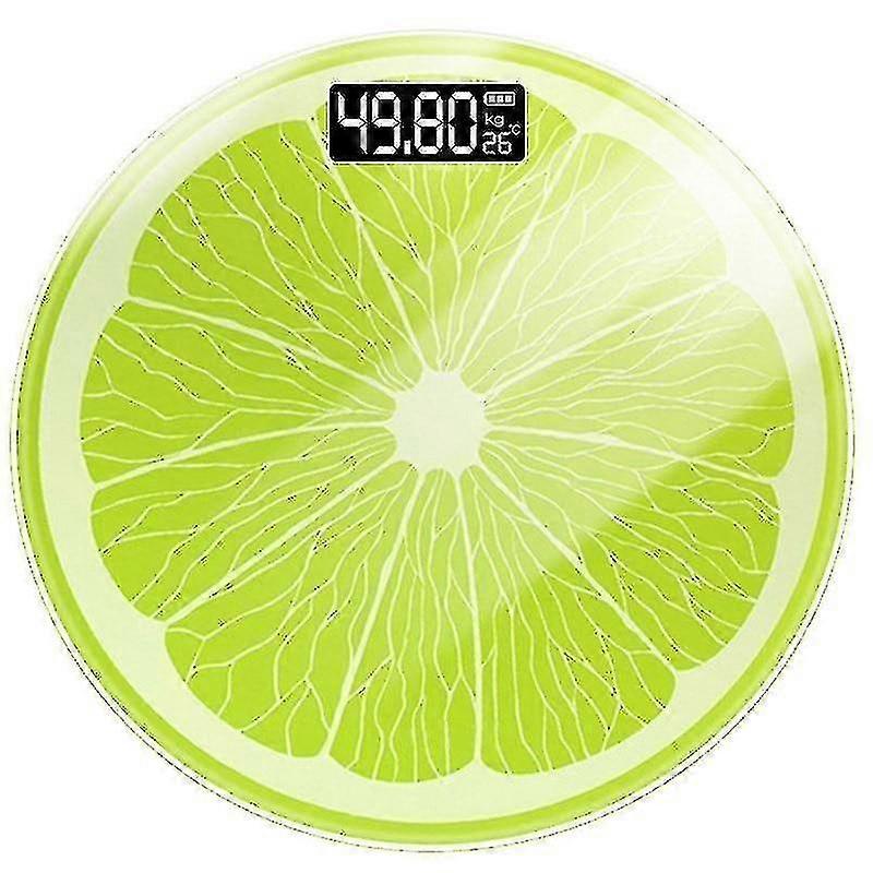 Lemon Pattern Bathroom Scale Usb Electronic