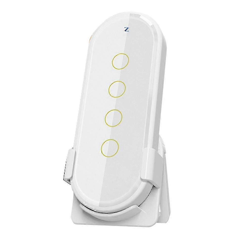 Wifi Smart Wireless Switch Zigbee Connection Remote 4 Key Control Touch Light Switch Remote Control White