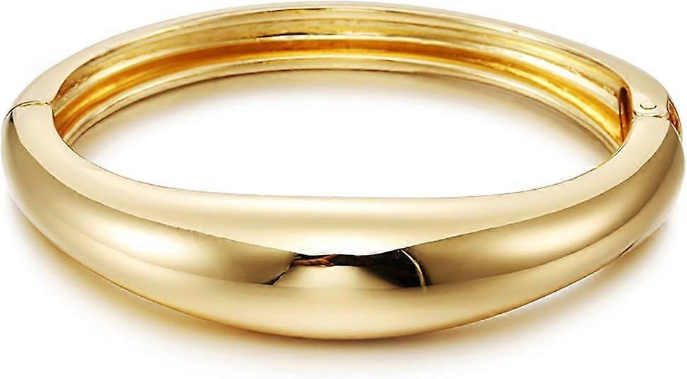 Gold Silver Bracelet Bangle for Women Men Cuff Bangle Chunky Bangles