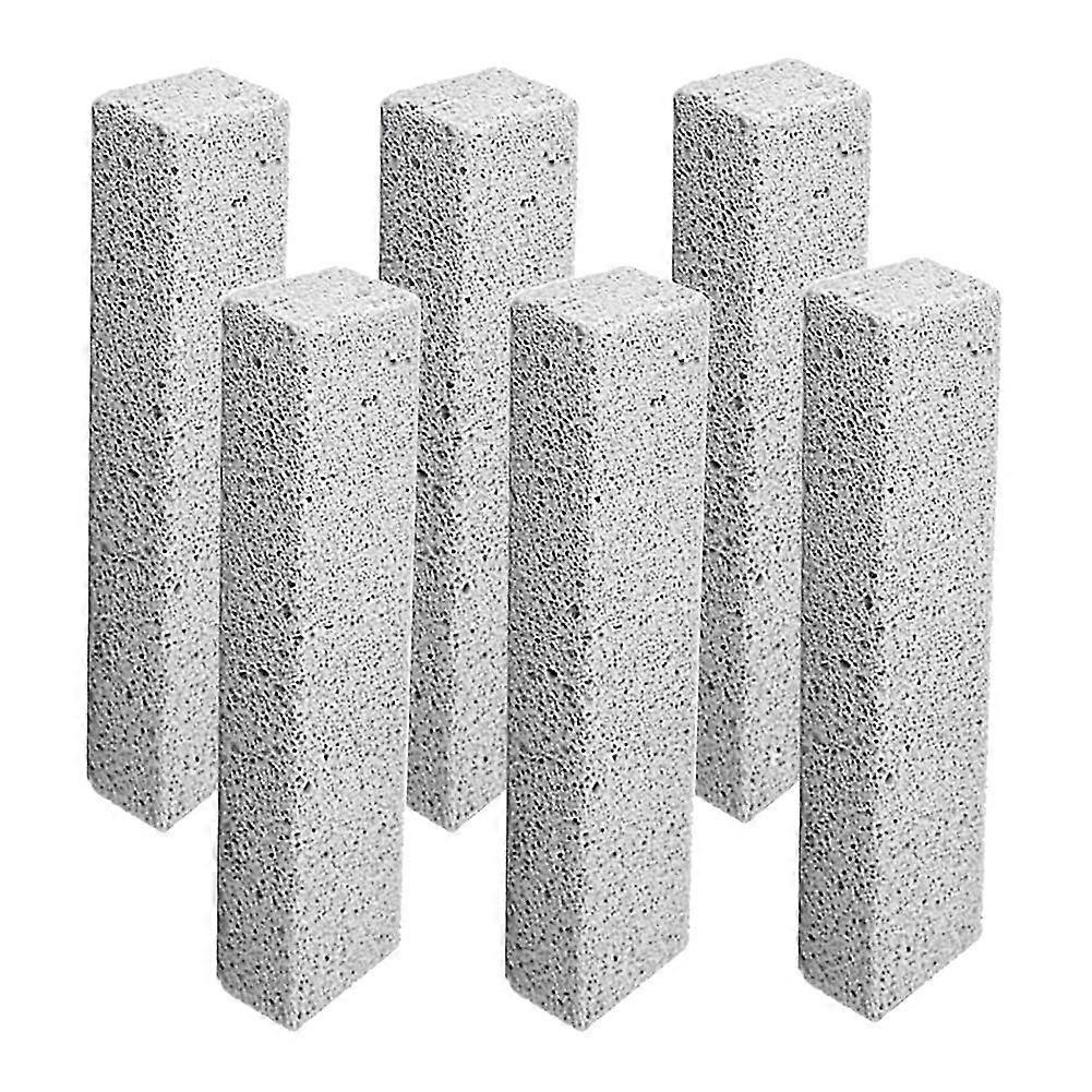 6 Pack Pumice Stone Toilet Bowl Clean Brush, Remove Toilet Bowl Hard Water Rings, Calcium Buildup A