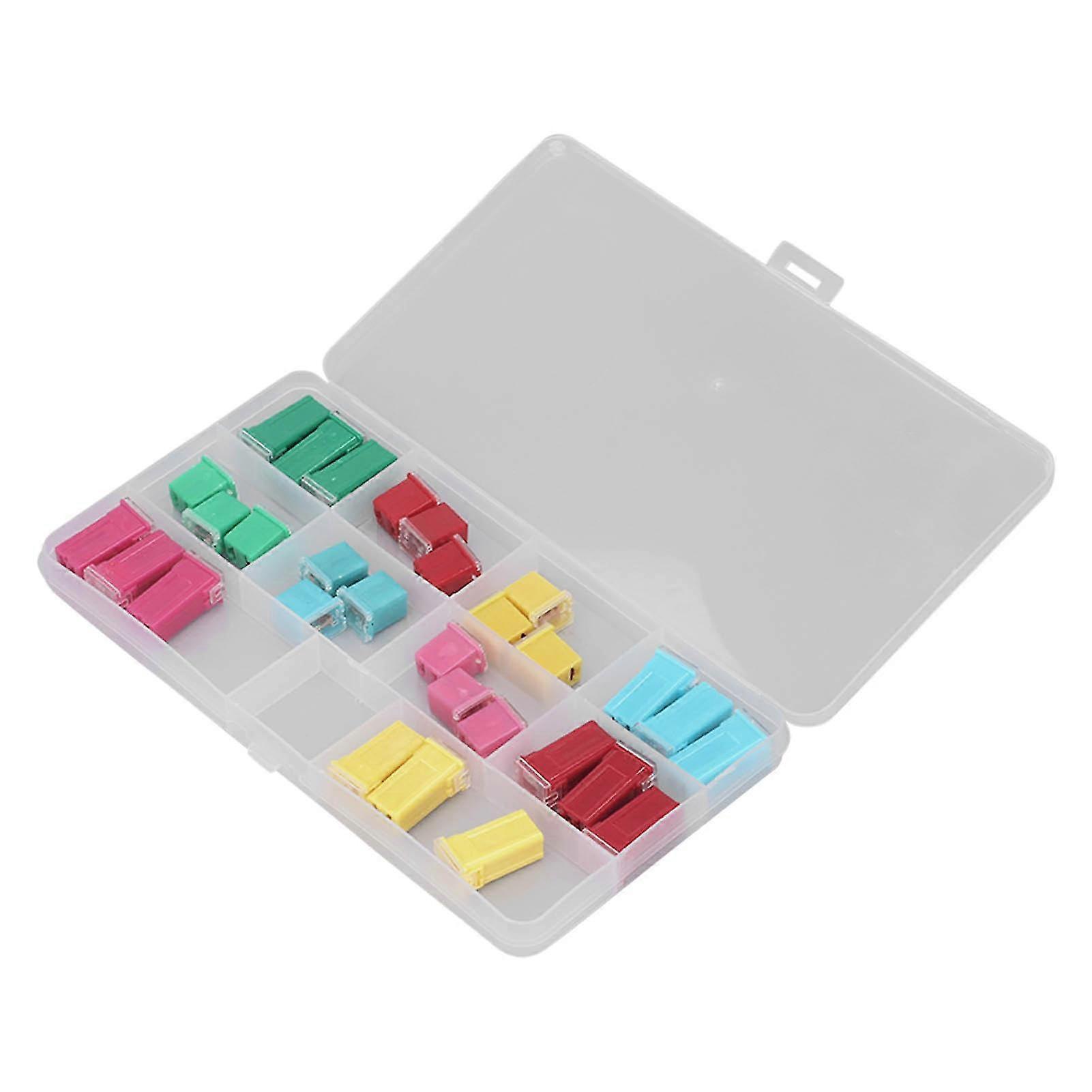 Automotive Fuses Assortment Kit - 30Pcs Box Shaped 20-60A 32V