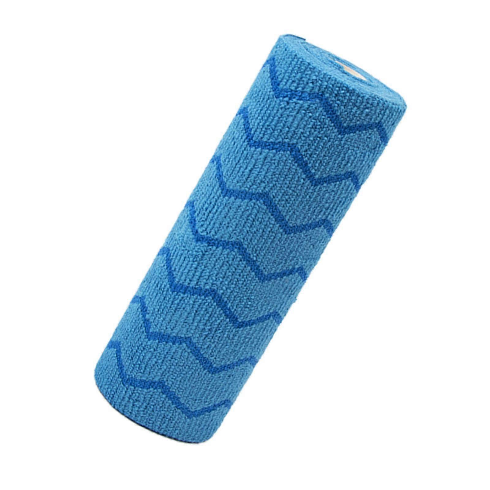 Riv væk håndklæder hurtigtørrende mikrofiber håndklæder rulle til badeværelse køkken gryde blå