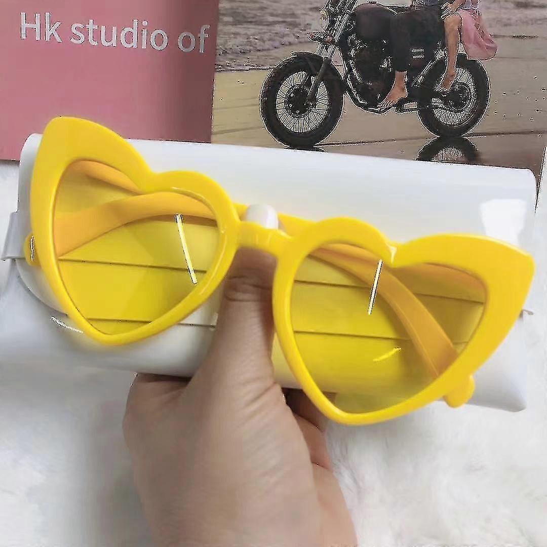 Red Heart ochelari de soare, inima în formă de ochelari de soare pentru femei, Vintage Cat Eye Mod Stil Retro Ochelari, cadou pentru femei fata