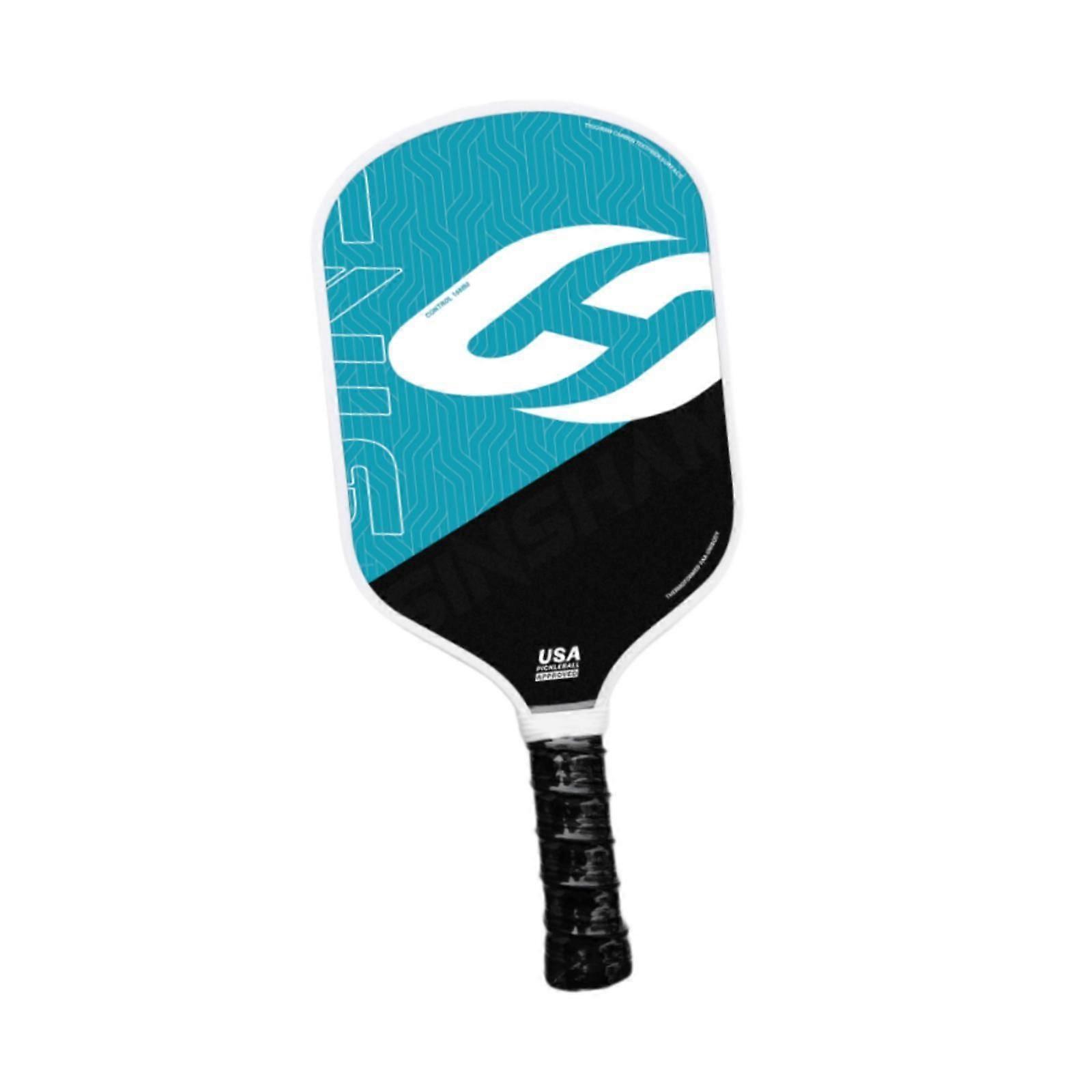 Pickleball-racket i kolfiber för inomhus- och utomhusspel, blå