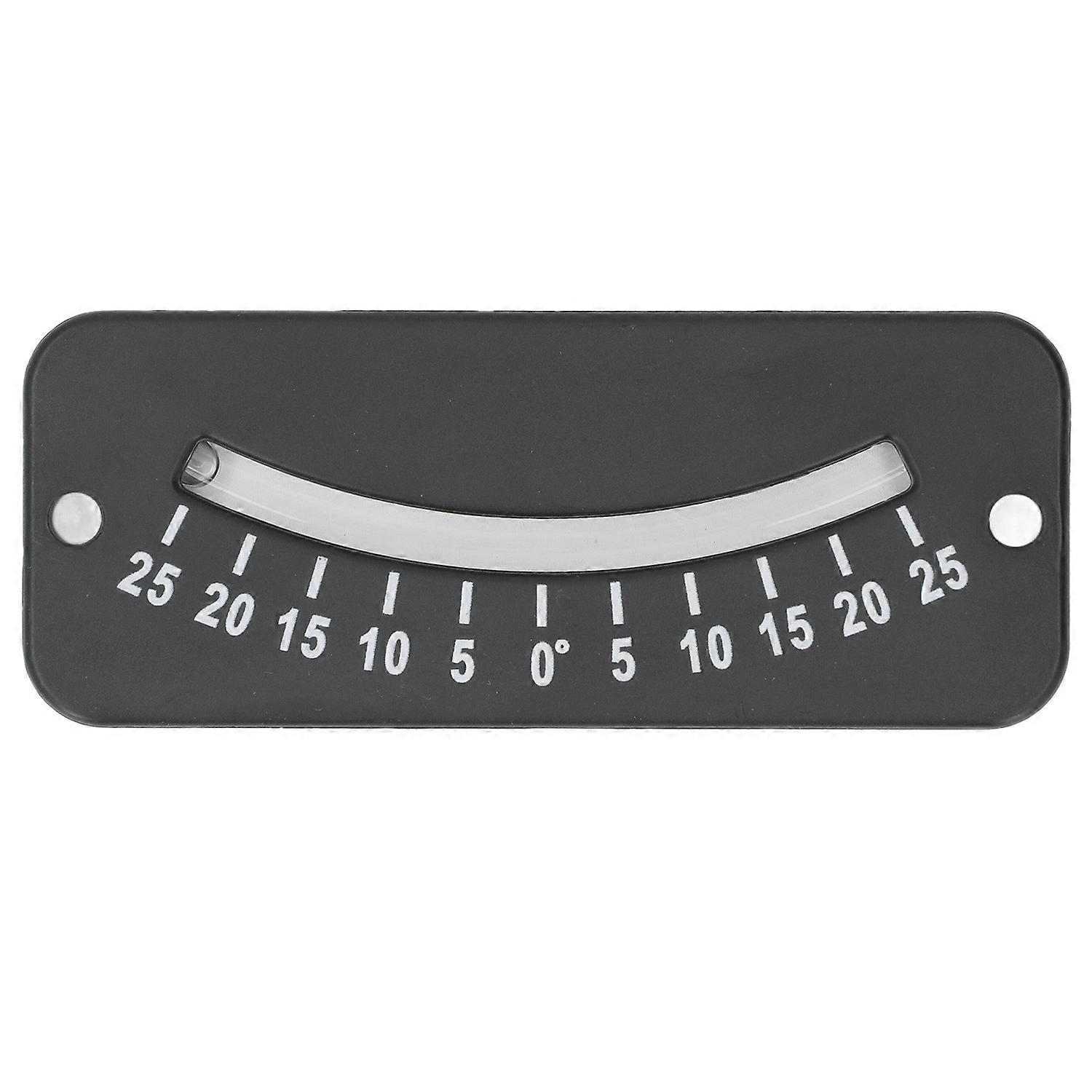 25° Glass Tube Inclinometer Clear Scale ABS Mini Angle Inclinometer for Horizontal Micro Angle Test 