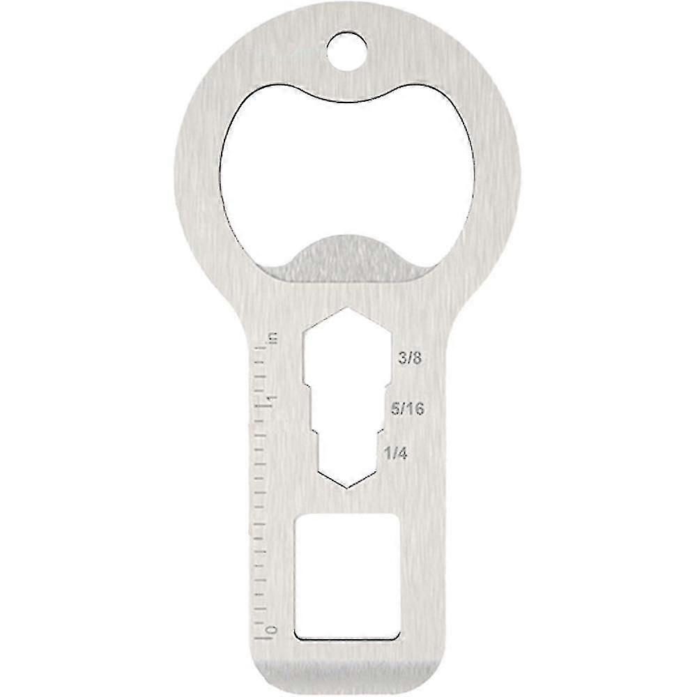 Magnetic Bottle And Can Opener For Refrigerator,stainless Steel Church Key Opener With Cap Catcher