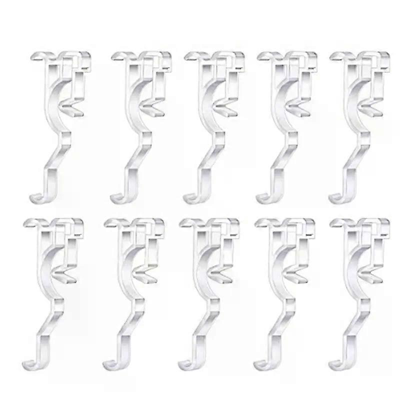 Horizontal Blind Clips 25 Inch 10Pcs Plastic Clear Valance Retainer Clip