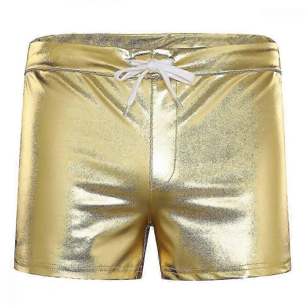 Uta Short en cuir brillant pour hommes WCC Or 2XL