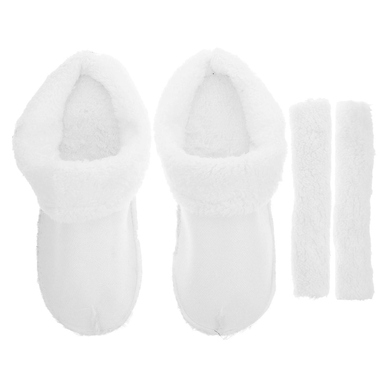 1 Set Shoes Insoles Shoe Pads Inserts Sneakers Lining Foot Warmers Removable And Washable Plush Clogs Shoe Liners For Winter