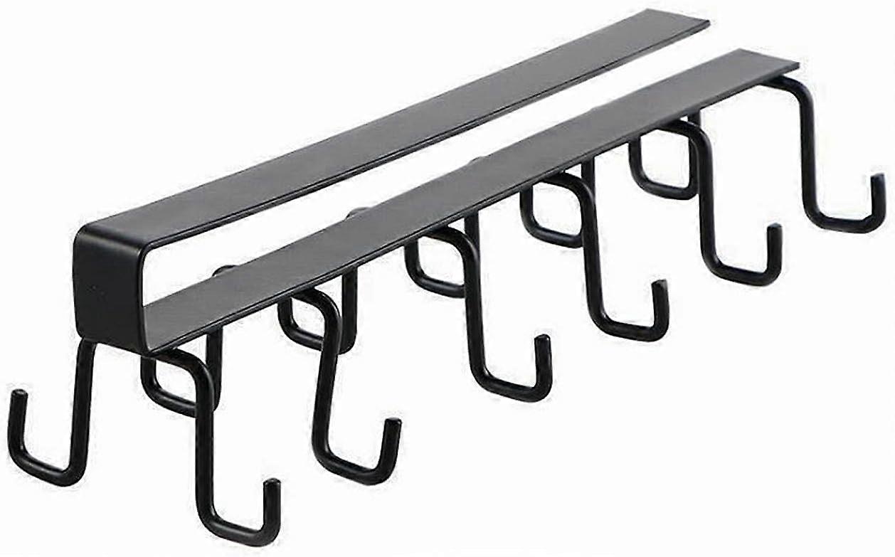Cupboard Cup Holder,Cup Holder,Cabinet Storage Hook,Used for Hanging Coffee Cups,Tea Cups, Tie,Belt,Scarf and Handbag Under Cabinet or Shelf