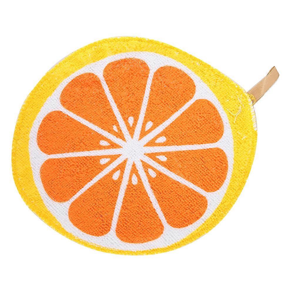 Fruit Pattern Hand Cleaning Towel Hanging Loop Washcloths Super Absorbent Hand Towel