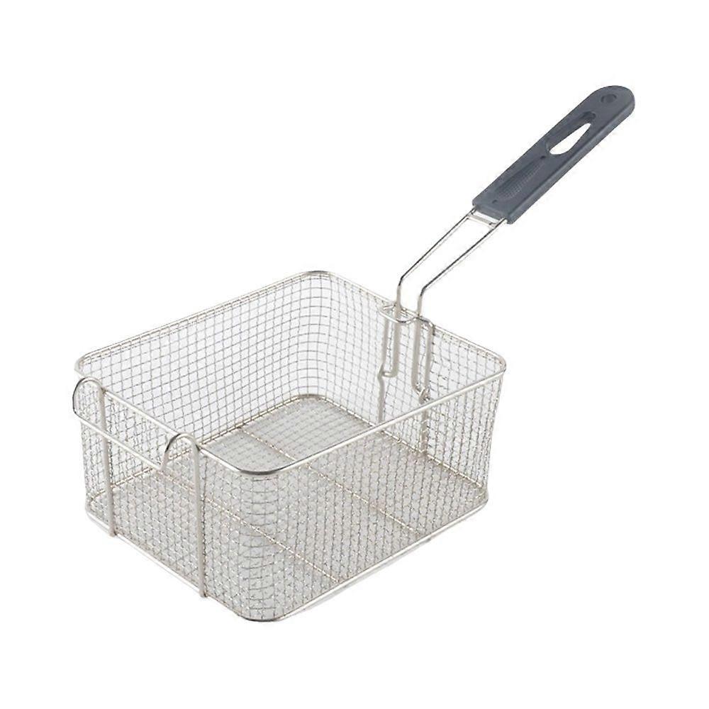 Edelstahl-Frittiersieb Frittiergitter Frittierkorb elektrische Fritteuse Frittierkorb Fritteuse quadratisches Ölfiltersieb