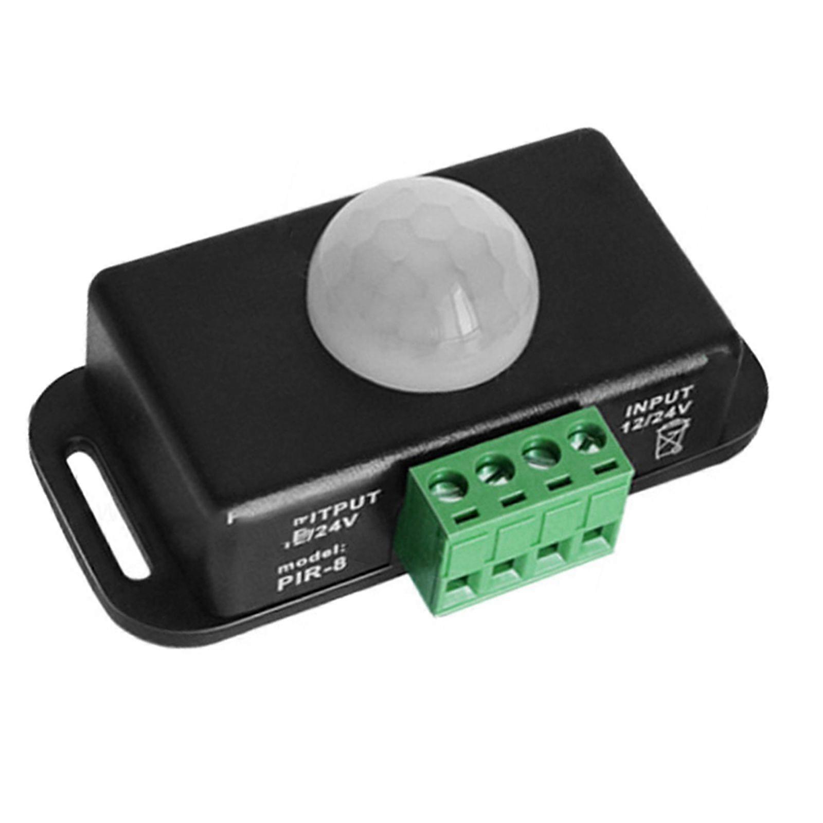 Bevægelsessensor DC 12V-24V 6A Bevægelsessensor Infrarød PIR til LED-lys