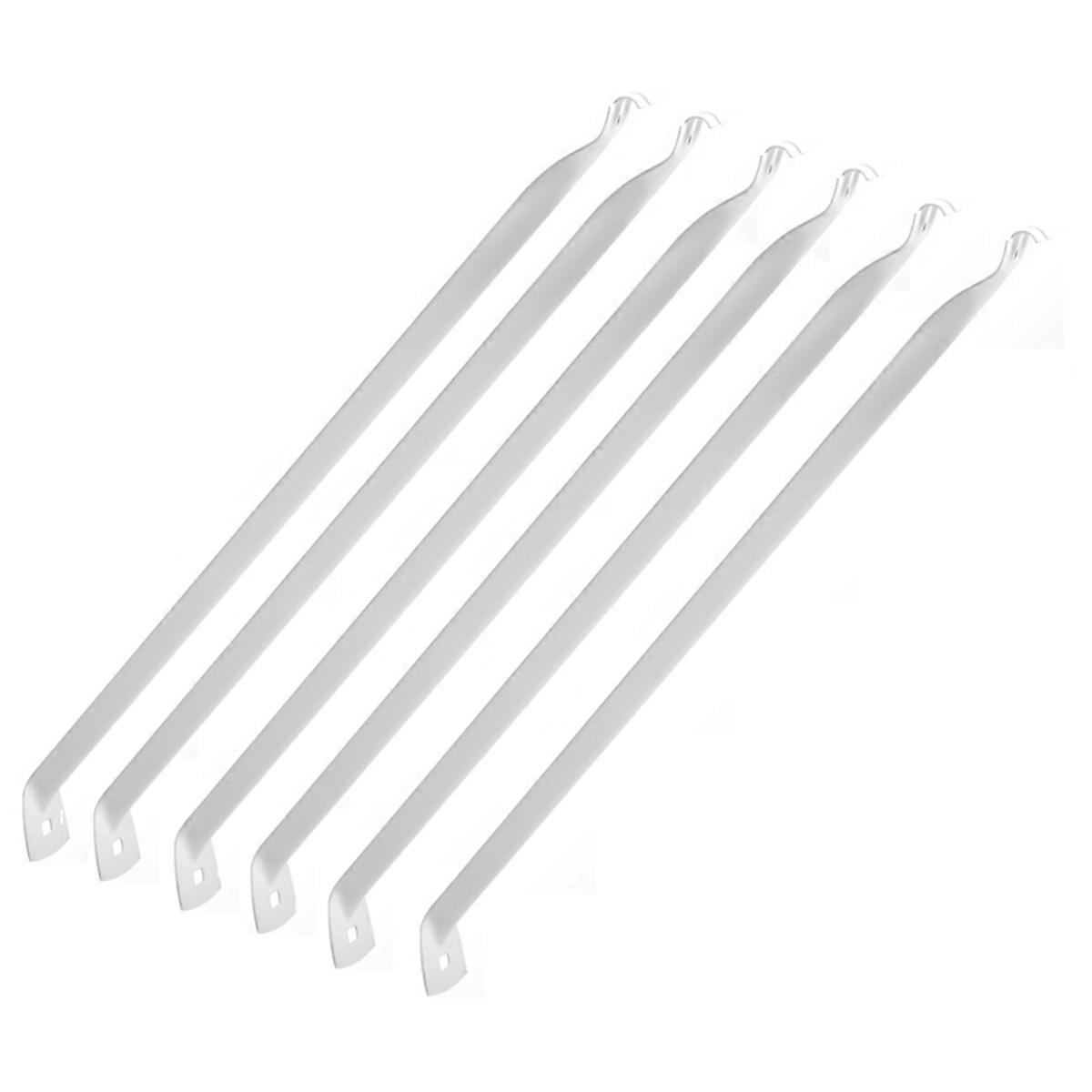 6 Pcs 12Inch Support Brackets for Wire Shelving Wire Shelf Brackets Closet Shelf Brackets with Anchors and Pins