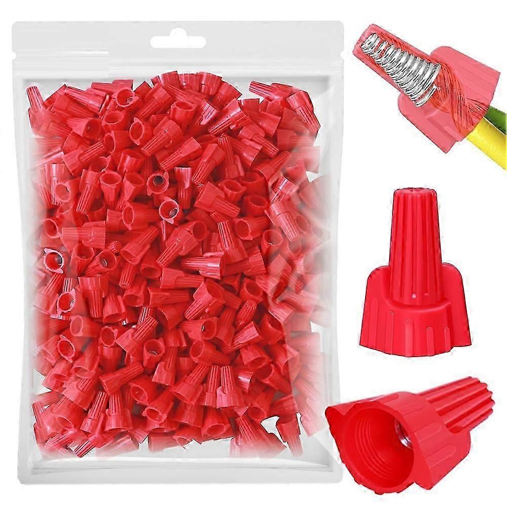 Red , Winged Wire End Connector Cover, Nut 18-8 AWG, HSP13 Type Screw Terminal for Connecting Electrical Wiring