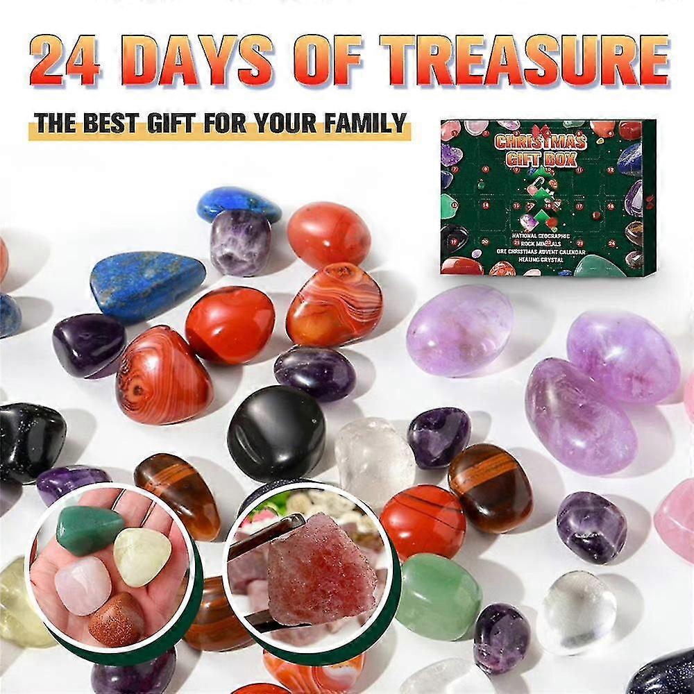 24 Days Christmas Advent Calendar Countdown Stone Blind Box