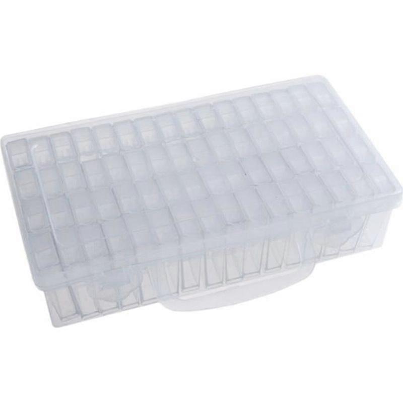 Storage box - Transparent - 64 grids - 222 x 128 x 53 cm - Plastic - Mixed