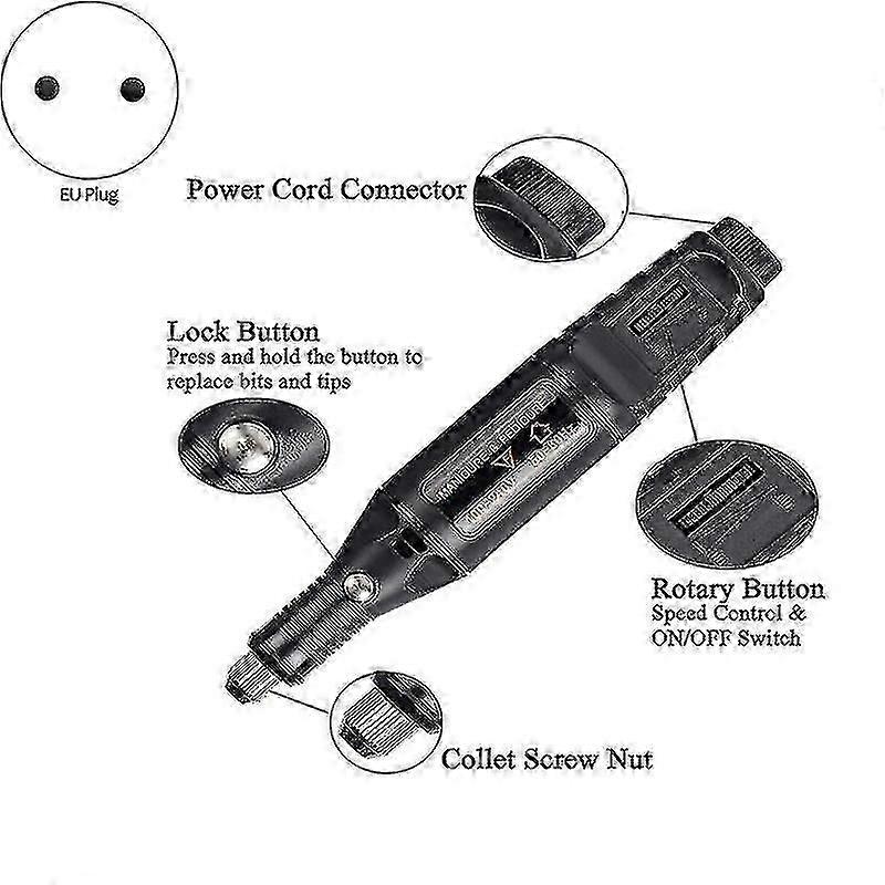 108 Pcs Electric Engraving Tool Kit, Multi-functional Corded Mini Engraver Etching Pen Diy Gift