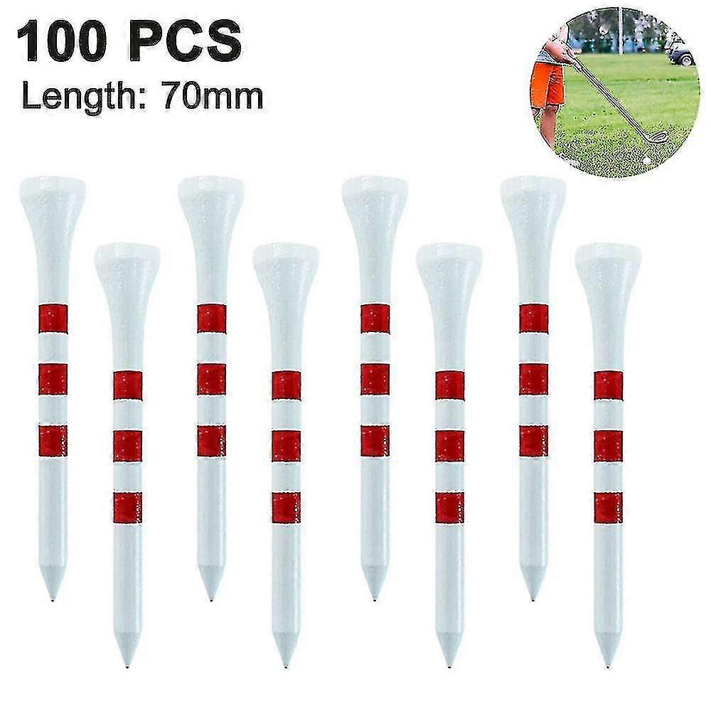 100 Pcs Golf Tees, Frict Side Spin, Stable Durable Biodegradable Golf Tees