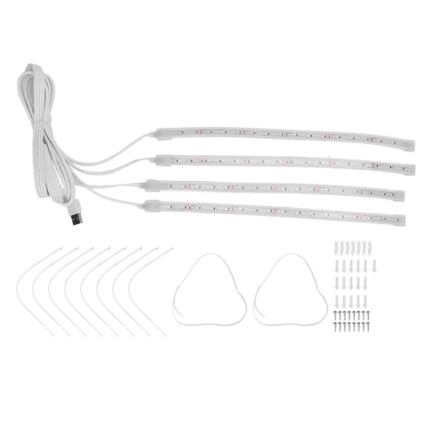 LED Grow Light Strips 4 Brightness Levels Indoor Plants Grow Lights Cabinet Grow Lamp with 72 Light